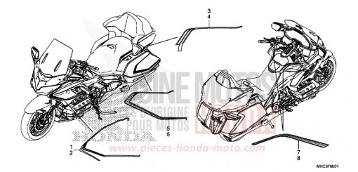 RAYURE (GL1800DA) GL1800DAJ de 2018